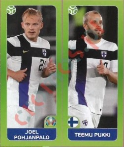 203 Joel Pohjanpalo / Teemu Pukki – UEFA Euro 2020 Tournament Edition Panini