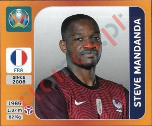 573 Steve Mandanda – UEFA Euro 2020 Tournament Edition Panini