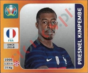 576 Presnel Kimpembe – UEFA Euro 2020 Tournament Edition Panini