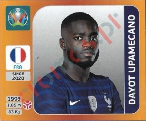 579 Dayot Upamecano – UEFA Euro 2020 Tournament Edition Panini