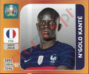 582 N’Golo Kanté – UEFA Euro 2020 Tournament Edition Panini