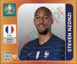 583 Steven Nzonzi – UEFA Euro 2020 Tournament Edition Panini
