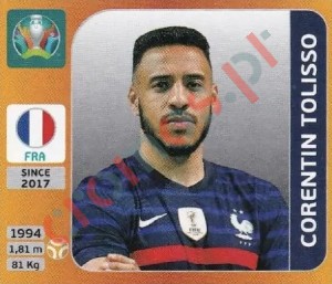 583x Corentin Tolisso – UEFA Euro 2020 Tournament Edition Panini