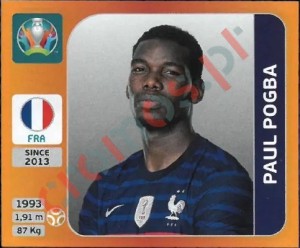 584 Paul Pogba – UEFA Euro 2020 Tournament Edition Panini