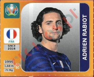 585 Adrien Rabiot – UEFA Euro 2020 Tournament Edition Panini