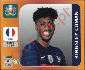 587 Kingsley Coman – UEFA Euro 2020 Tournament Edition Panini