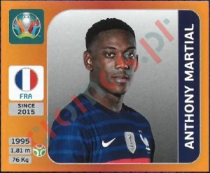 590 Anthony Martial – UEFA Euro 2020 Tournament Edition Panini