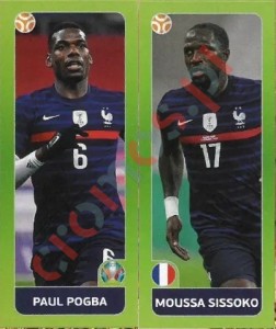 595 Paul Pogba / Moussa Sissoko – UEFA Euro 2020 Tournament Edition Panini