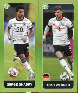 603 Serge Gnabry / Timo Werner – UEFA Euro 2020 Tournament Edition Panini