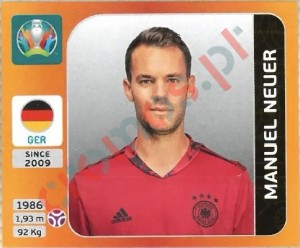 605 Manuel Neuer – UEFA Euro 2020 Tournament Edition Panini
