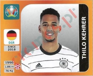 608 Thilo Kehrer – UEFA Euro 2020 Tournament Edition Panini
