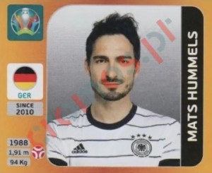 608x Mats Hummels – UEFA Euro 2020 Tournament Edition Panini
