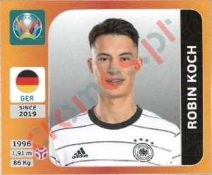 610 Robin Koch – UEFA Euro 2020 Tournament Edition Panini