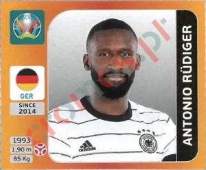 611 Antonio Rüdiger – UEFA Euro 2020 Tournament Edition Panini