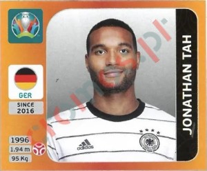 612 Jonathan Tah – UEFA Euro 2020 Tournament Edition Panini
