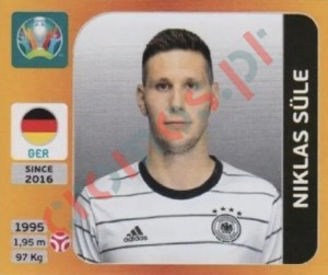 612x Niklas Süle – UEFA Euro 2020 Tournament Edition Panini