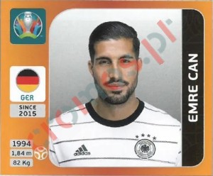 614 Emre Can – UEFA Euro 2020 Tournament Edition Panini