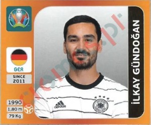 617 İlkay Gündoğan – UEFA Euro 2020 Tournament Edition Panini