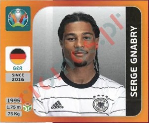 621 Serge Gnabry – UEFA Euro 2020 Tournament Edition Panini