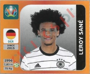 622 Leroy Sané – UEFA Euro 2020 Tournament Edition Panini