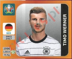 624 Timo Werner – UEFA Euro 2020 Tournament Edition Panini