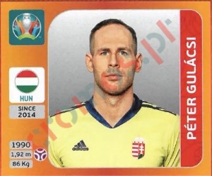 626 Péter Gulácsi – UEFA Euro 2020 Tournament Edition Panini