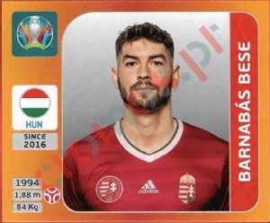 628 Barnabás Bese – UEFA Euro 2020 Tournament Edition Panini