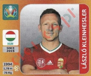 628x László Kleinheisler – UEFA Euro 2020 Tournament Edition Panini