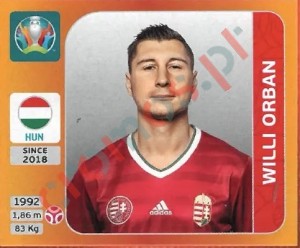633 Willi Orban – UEFA Euro 2020 Tournament Edition Panini