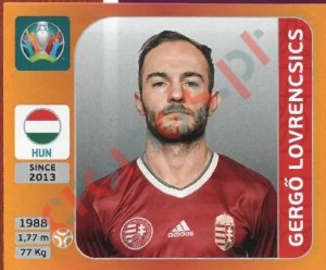 636 Gergő Lovrencsics – UEFA Euro 2020 Tournament Edition Panini