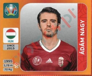 637 Ádám Nagy – UEFA Euro 2020 Tournament Edition Panini