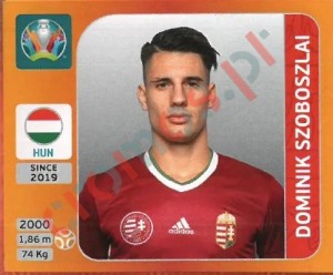 640 Dominik Szoboszlai – UEFA Euro 2020 Tournament Edition Panini