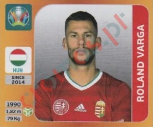 640x Roland Varga – UEFA Euro 2020 Tournament Edition Panini