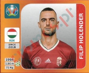 641 Filip Holender – UEFA Euro 2020 Tournament Edition Panini