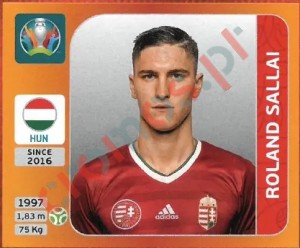 644 Roland Sallai – UEFA Euro 2020 Tournament Edition Panini