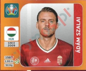 645 Ádám Szalai – UEFA Euro 2020 Tournament Edition Panini