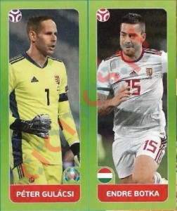 646 Péter Gulácsi / Endre Botka – UEFA Euro 2020 Tournament Edition Panini