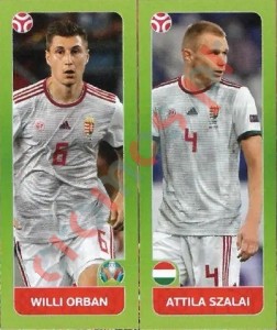 648 Willi Orban / Attila Szalai – UEFA Euro 2020 Tournament Edition Panini