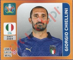 17 Giorgio Chiellini – UEFA Euro 2020 Tournament Edition Panini