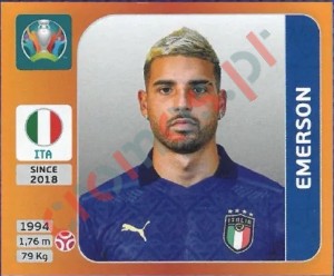 18 Emerson Palmieri – UEFA Euro 2020 Tournament Edition Panini