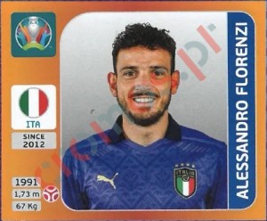 19 Alessandro Florenzi – UEFA Euro 2020 Tournament Edition Panini