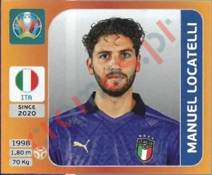 22 Manuel Locatelli – UEFA Euro 2020 Tournament Edition Panini