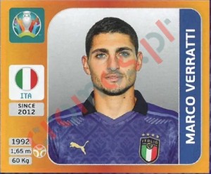 24 Marco Verratti – UEFA Euro 2020 Tournament Edition Panini