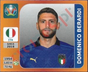 26 Domenico Berardi – UEFA Euro 2020 Tournament Edition Panini