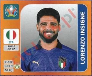 30 Lorenzo Insigne – UEFA Euro 2020 Tournament Edition Panini