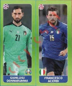 32 Gianluigi Donnarumma / Francesco Acerbi – UEFA Euro 2020 Tournament Edition Panini