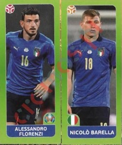 34 Alessandro Florenzi / Nicolo Barella – UEFA Euro 2020 Tournament Edition Panini