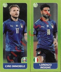 36 Ciro Immobile / Lorenzo Insigne – UEFA Euro 2020 Tournament Edition Panini