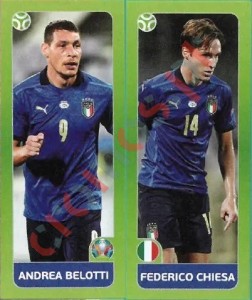 37 Andrea Belotti / Federico Chiesa – UEFA Euro 2020 Tournament Edition Panini