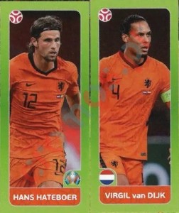 264 Hans Hateboer / Virgil van Dijk – UEFA Euro 2020 Tournament Edition Panini